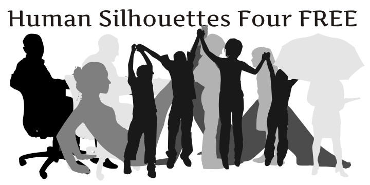 Human Silhouettes Four字体 1