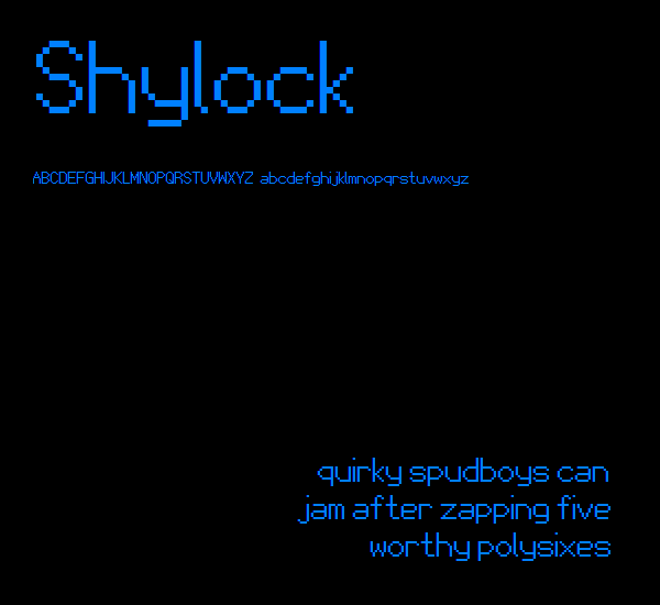 Shylock NBP字体 3