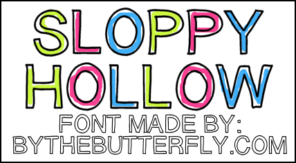 SloppyHollow字体 1