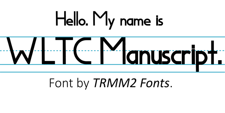 WLTCManuscript字体 1