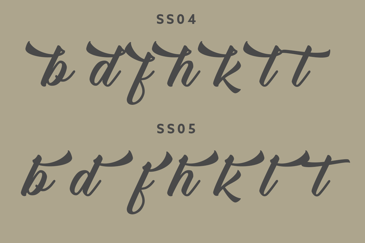 Blackhole - Script字体 8