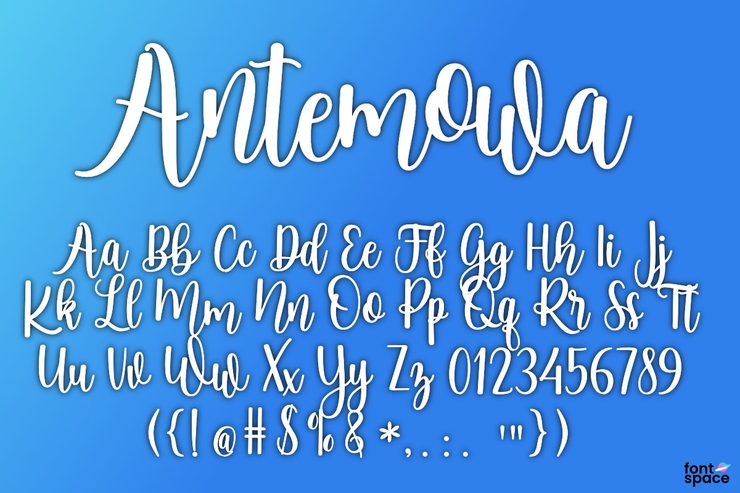 Antemowa字体 1