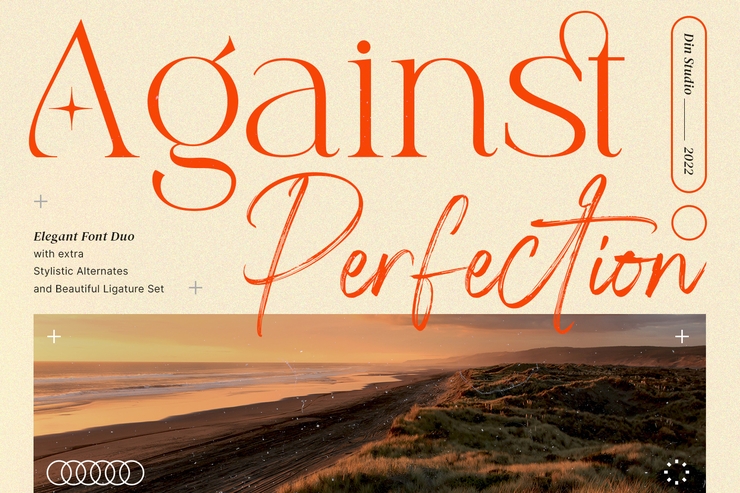 Against Perfection Script字体 3