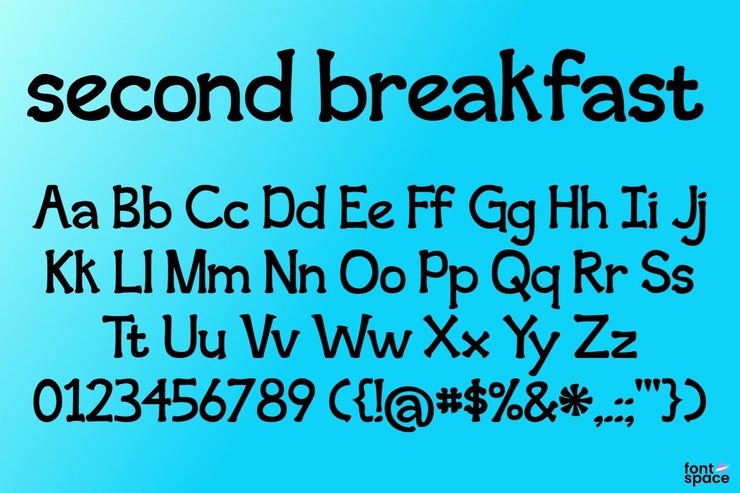 second breakfast字体 1