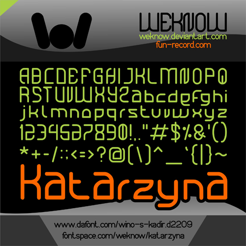 Katarzyna字体 2