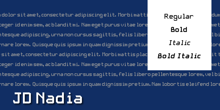 JD Nadia字体 2