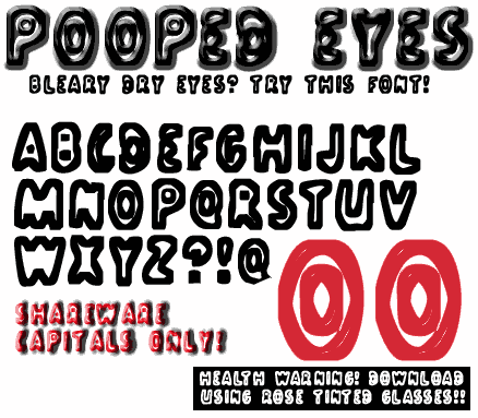 PoopedEyes字体 1