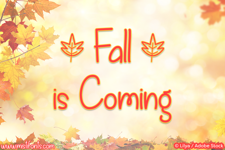 Fall is Coming字体 1