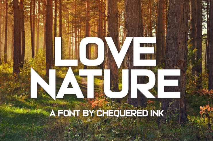 Love Nature字体 1