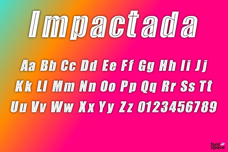 Impactada字体 1