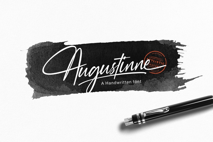 Augustinne demo字体 3