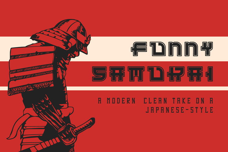 Funny Samurai字体 6