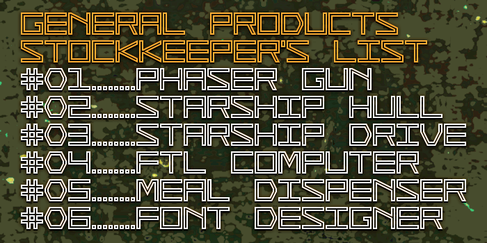 General Products字体 1