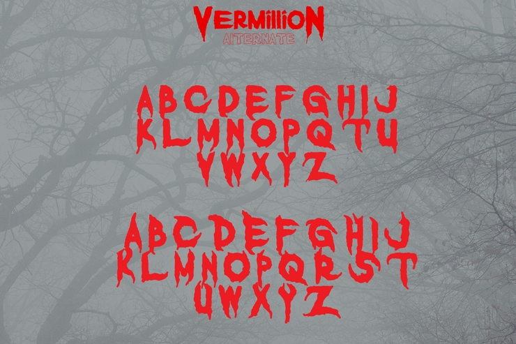 Vermillion Stamp字体 4