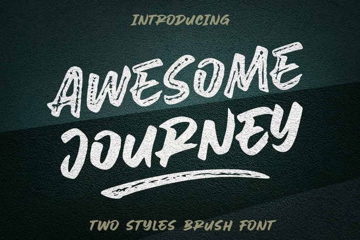 Awesome Journey Brush字体 5