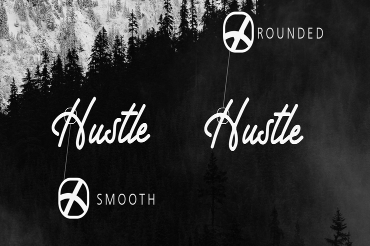 Hustle Faster字体 3