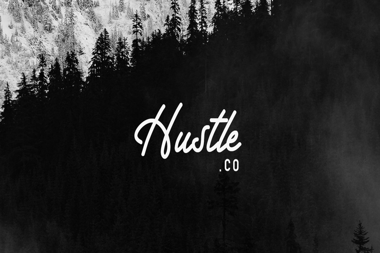 Hustle Faster字体 5