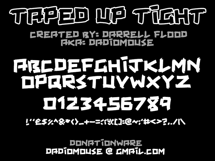 Taped Up Tight字体 1
