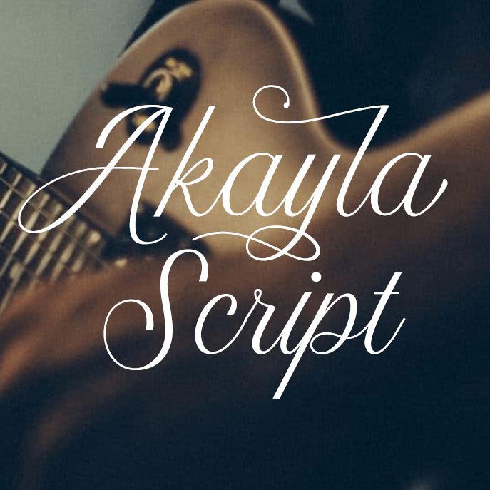 Akayla Script字体 2