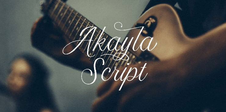 Akayla Script字体 3