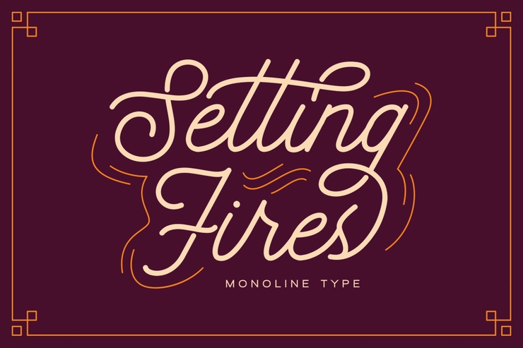 Setting Fires字体 1