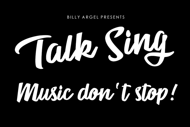 Talk Sing字体 1