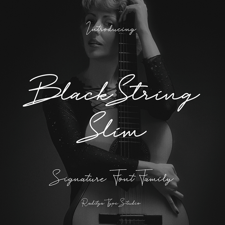 Black String Slim字体 1