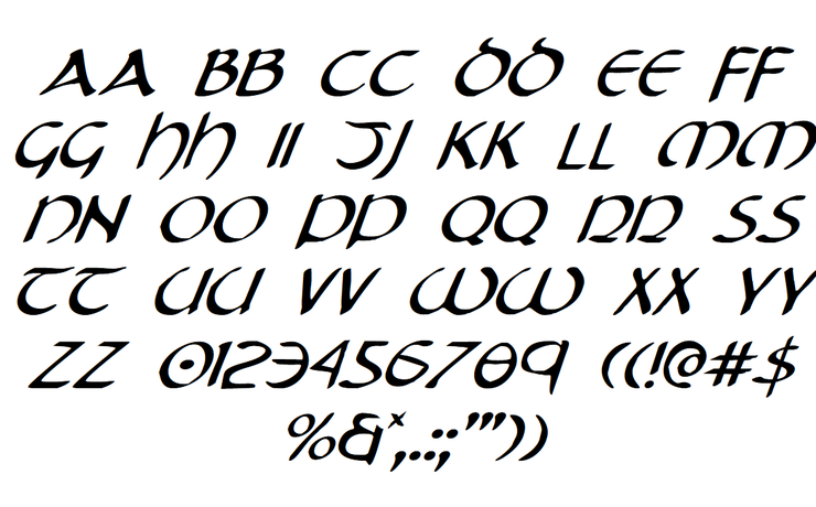 Tristram字体 1