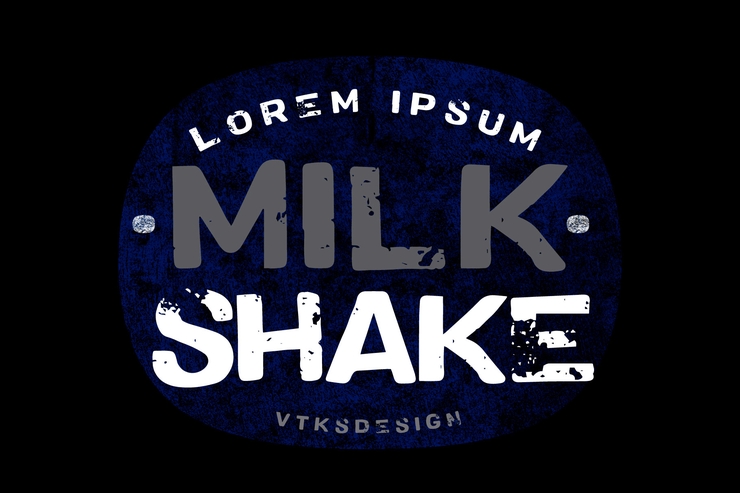 Vtks MilkShake字体 1