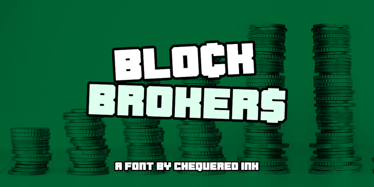 Blockbrokers字体 1