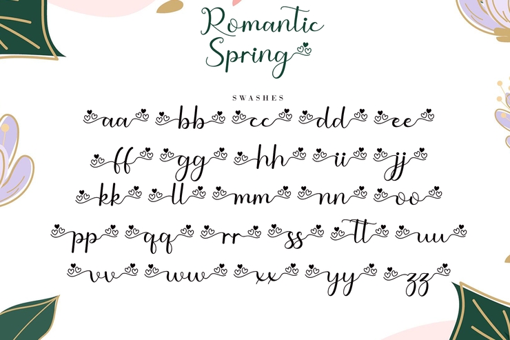 Romantic Spring字体 6