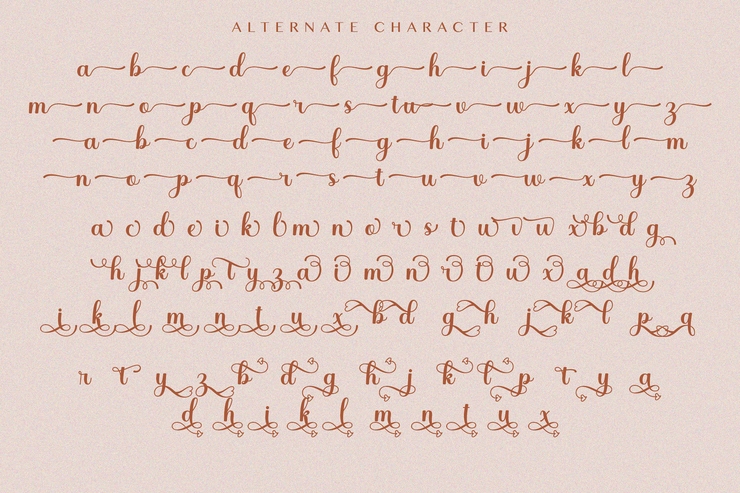 Whetiya Script字体 9
