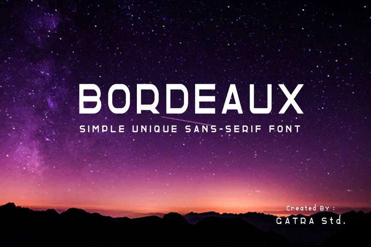 Bordeaux -字体 1