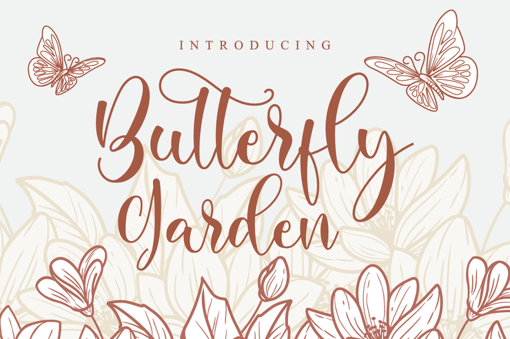 Butterfly Garden字体 1