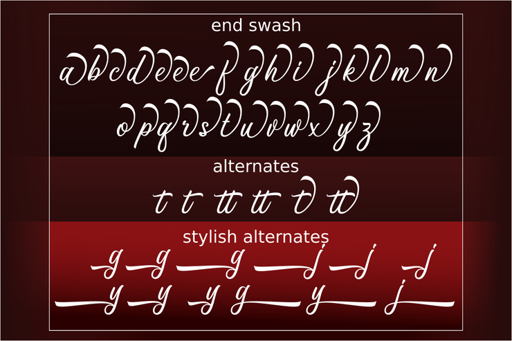 Anthemy Script字体 9