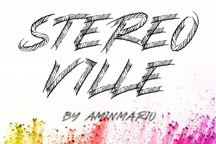 STEREO VILLE字体 1
