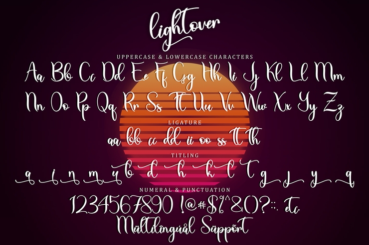 Lightover字体 3