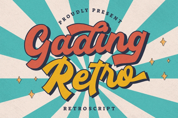 Gading Retro字体 2