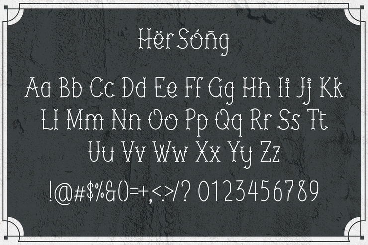 Her Song字体 4