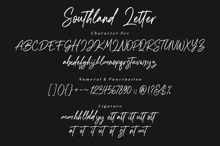 Southland Letter字体 8