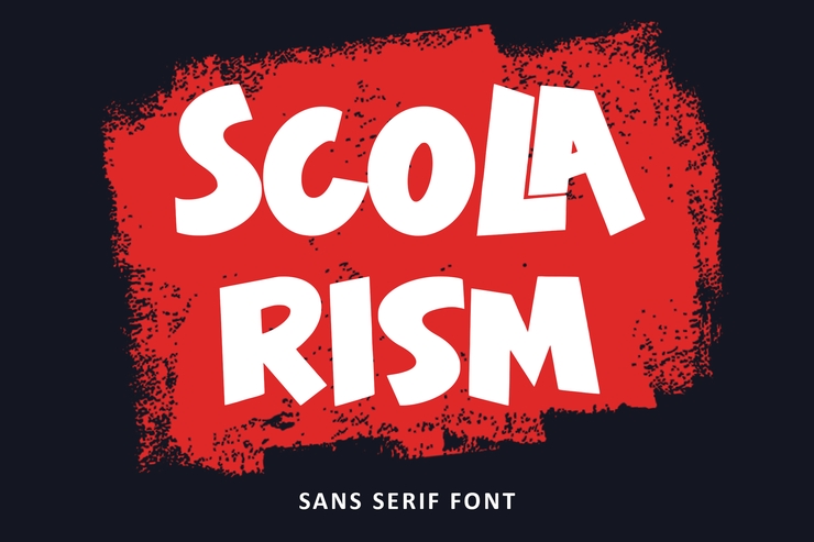 Scolarism字体 1