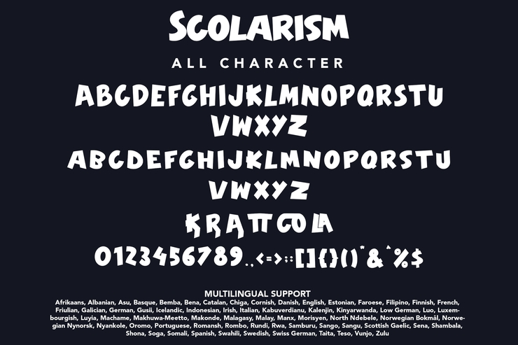 Scolarism字体 4