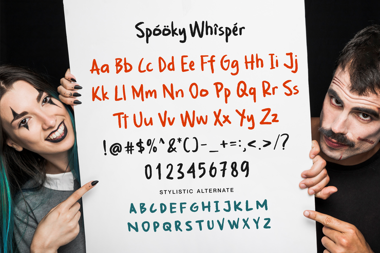 Spooky Whisper字体 3