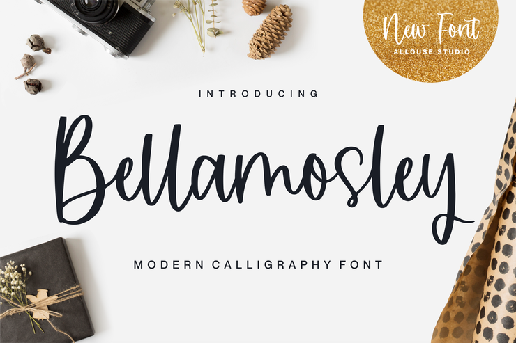Bellamosley字体 8