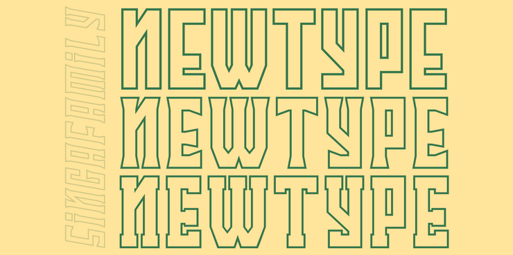 Singa Slab OL字体 3