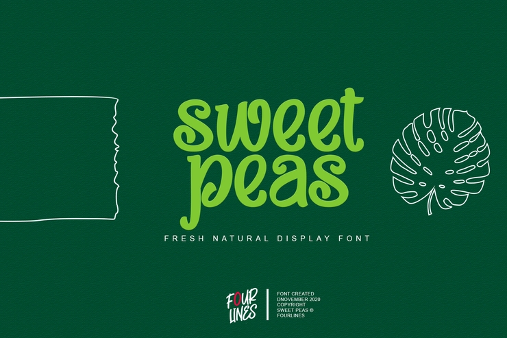 Sweet Peas字体 2