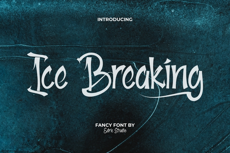 Ice Breaking字体 1