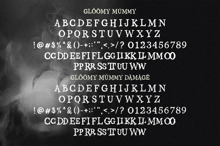 Gloomy Mummy字体 7
