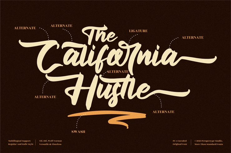 The California Hustle字体 3