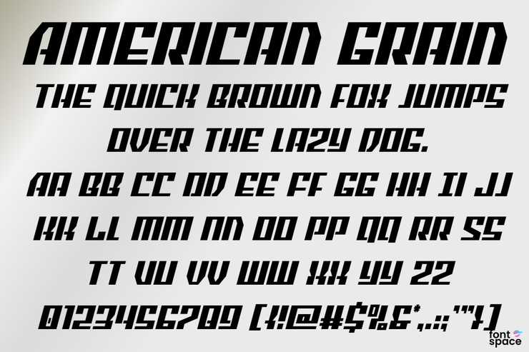 American Grain字体 1